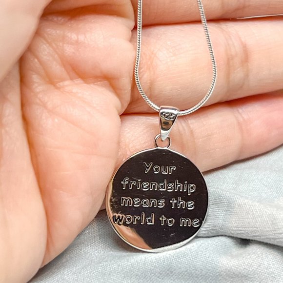 BFF Necklace Best Friend Gift Long Distance Friendship Gift Moving Away … - Picture 16 of 16